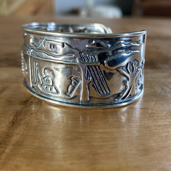Fritz Casuse Sterling Silver Storytelling Cuff - Picture 3 of 7